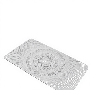 FOR Mercedes-Benz Vanity <b>Mirror</b> Speaker Cover Rectangular Stainless Steel Modern Design For C200L E-Class GLC260L E300L - Product Image 3