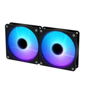 Ventilador ARGB para PC, Refrigeración con Luces LED Completas, Rodamiento Fluido Silencioso de 26dba, Enfriador de CPU de Agua AIO de 120mm, Ultra Silencioso - Product Image 6