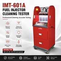 IMT-601A Testeur de nettoyage ultrasonique sur pied à 6 injecteurs avec kit d'adaptateurs complet pour grandes ateliers de réparation automobile et garages
