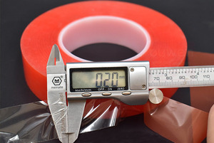 Nastro <span class=keywords><strong>Biadesivo</strong></span> in PET con Adesivo Solvente <span class=keywords><strong>Super</strong></span> <span class=keywords><strong>Forte</strong></span> e Trasparente con Liner Rosso - Product Image 6