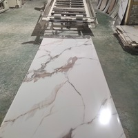 Panel de Pared de PVC con Acabado Brillante UV, Imitación Mármol, Ecológico, Resistente al Fuego y al Agua, para Uso Doméstico y Comercial, Suministro Directo de Fábrica al Por Mayor