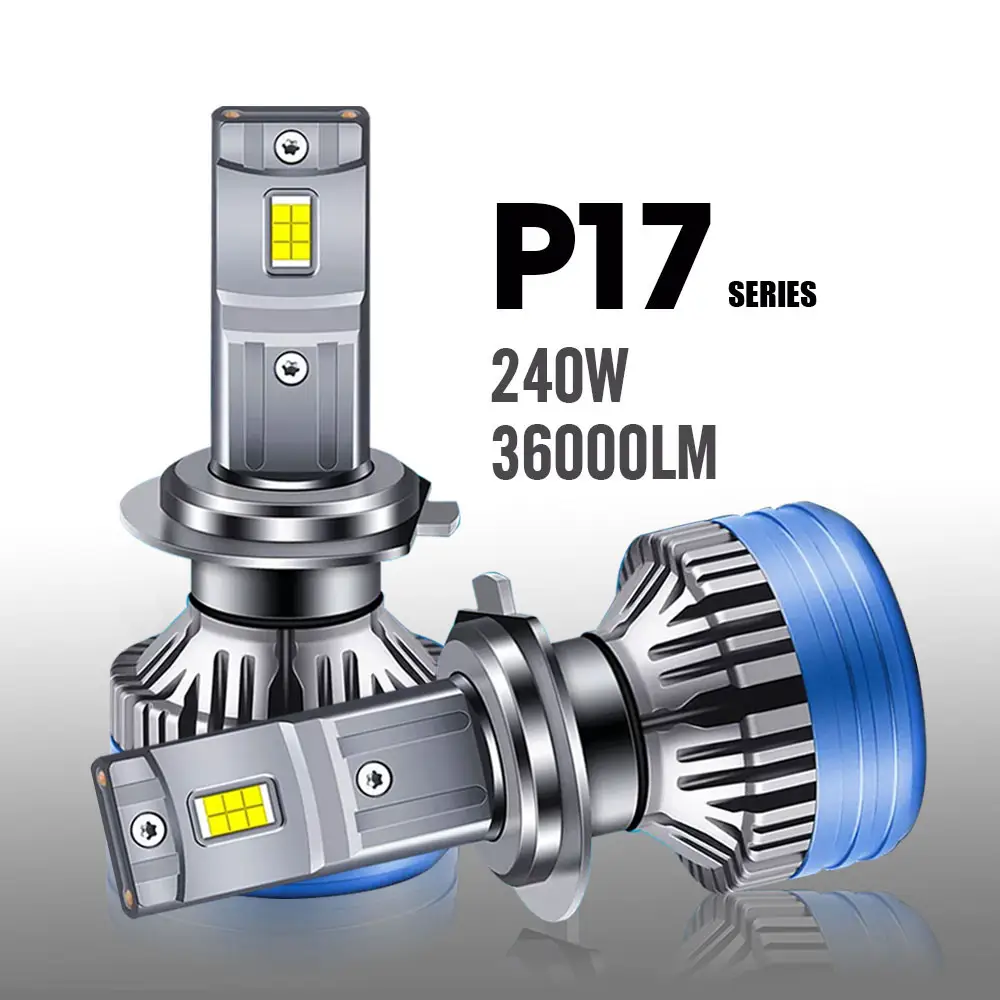 2023 P17 high power super bright brightest h4 h11 h7 360 degree lighting system led headlight bulb