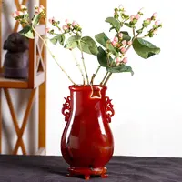Boutique agate rouge vase d'agate naturelle jardinière agate sculpture pour cadeau souvenir