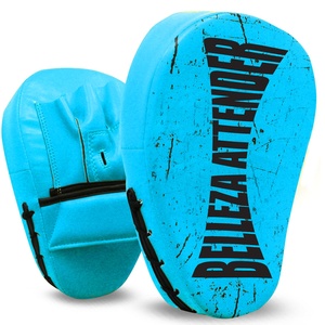 Coussin de boxe en cuir, cible du crochet recourbé et du mâchoire, à la main, fabriqué au Pakistan, pour jeu de boxe - Product Image 3