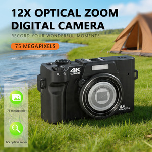<span class=keywords><strong>Appareil</strong></span> <span class=keywords><strong>photo</strong></span> <span class=keywords><strong>numérique</strong></span> 4K personnalisable tendance du moment, zoom optique 12x, 75MP, AF, écran tactile HD IPS 3,0 pouces, contrôle WiFi via application pour les voyages - Product Image 1