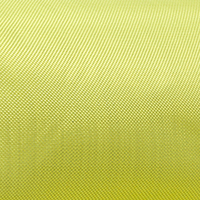Tela Industrial Aeroespacial Ligera de Meta-Aramida 100%, 1500D, 200gsm, Amarilla, Tejido Liso, Anti-Corte, Ignífuga
