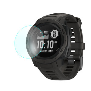 <span class=keywords><strong>Película</strong></span> protectora de pantalla completa para reloj Garmin Instinct, cristal templado 9H 2.5D, antiarañazos, GPS - Product Image 1