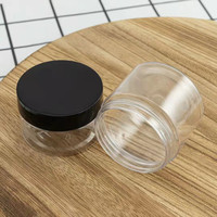 Pot en Plastique PET Transparent pour Poudre et Crème, Contenant de Beurre Corporel, Gommage, Miel, Alimentaire, avec Couvercles – Tailles Variées : 1 oz, 2 oz, 4 oz, 6 oz, 8 oz, 16 oz, 150 ml, 200 ml