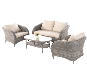 Ensemble de canapés d'angle de patio de jardin en plastique moderne de 7 pièces ensemble de canapés à séchage rapide d'extérieur sectionnel de loisirs simples - Product Image 6