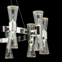 Lustre d'intérieur moderne nordique. Lustre électronique minimaliste créatif. Plafonnier LED pour salon et salle à manger