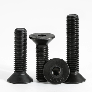 Vente directe d'usine de boulons hexagonaux à tête fraisée en acier au carbone, accessoires de fixation à filetage de précision pour usage industriel - Product Image 6