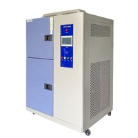 Cámara de Choque Térmico Programable de Dos Cámaras, Máquina de Prueba de Choque Frío y Caliente, Diseño de Canasta Vertical, Alta Precisión, Refrigeración por Aire
