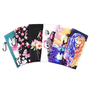 Étui à lunettes personnalisé avec logo imprimé en couleur vive, en cuir PU souple, léger, 9*18cm, coloré, pour le soin des lunettes - Product Image 1