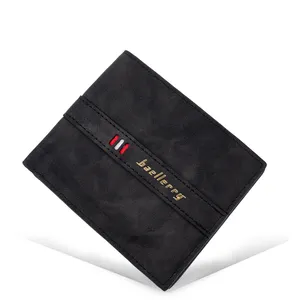 Baellerry Man Purses Men's Horizontal Casual PU Leather Money Clip Specifications China Wholesale Short Wallet