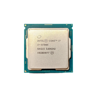 Processeur de bureau I7-9700K 8 cœurs 8 threads 3,6-4,9 GHz 12 Mo de cache LGA1151 95 W