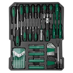 Coffret à outils de 799 pièces, chariot à outils en aluminium, clés mixtes, clés hexagonales pour la réparation de machines domestiques et automobiles - Product Image 2