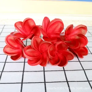 Flores de Espuma de PU de Hawái, Plumeria e Hibisco de Tacto Natural con Tallo para Decoración de Bodas y Fiestas en la Playa - Product Image 4
