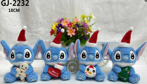 Peluche de Noël Stitch 18 cm, Ornement Suspendu, Décoration Intérieure, Style Traditionnel, Jouet Festif - Product Image 3