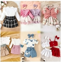 Lot de vêtements pour enfants en surplus d'usine chinoise pour l'été, stock de première qualité, mélange aléatoire, vente en gros en vrac, sans marque, coton/polyester