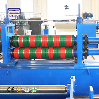 Machine de découpe longitudinale automatique de bobines métalliques à grande vitesse pour la production de bandes d'acier