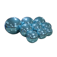 Ballons miroir gonflables réutilisables en PVC réfléchissant, bleu turquoise, grands, brillants, avec pompe électrique, imprimés UV, multicolores variés