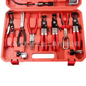 17 Piece Pipe Clamp <b>Set</b> With 9 <b>Pc</b> Automotive Repair Tools Metric General Industry Use - Product Image 3