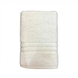 <b>White</b> 100% Cotton Absorbent <b>Towel</b> Rectangle Stripe Woven Adult Home Use 14X21 - Product Image 1