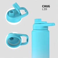 Nouvelle bouteille d'eau sport isotherme en acier inoxydable 304 de 32 oz avec infuseur à fruits, pour le camping, maintien thermique 12-24h