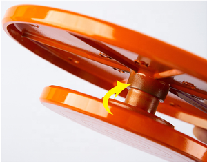 Plaque tournante manuelle en alliage d'aluminium coloré adapté à la Base de <span class=keywords><strong>sculpture</strong></span> bleu orange - Product Image 4