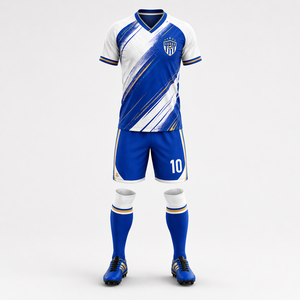 Completo Sportivo <span class=keywords><strong>da</strong></span> <span class=keywords><strong>Calcio</strong></span>: T-Shirt Stampata Personalizzata, <span class=keywords><strong>Pantaloncini</strong></span> Retrò Traspiranti ad Asciugatura Rapida, Set Completo Estivo <span class=keywords><strong>da</strong></span> Uomo - Product Image 4