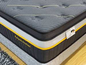 Matelas à ressorts noirs de 14 pouces, fabricant grossiste, matelas orthopédique de luxe, matelas compressé enroulable, matelas Queen <span class=keywords><strong>King</strong></span> - Product Image 4