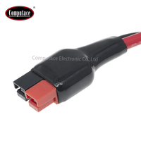 SOCARO ZSC1022 30A Prise PV plaquée argent rouge/noir Connecteur d'alimentation mâle/femelle Câble isolé PC 25cm 3 conducteurs nus
