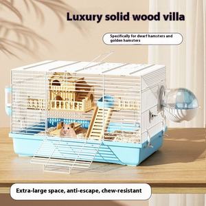 Forniture per nido d'orso Super lusso per rettili Golden Bear doppia gabbia realizzata in legno massiccio bottone in plastica economica speciale - Product Image 2