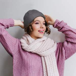 Custom Wool Knit <b>Beanie</b> Fleece Lined Winter Warm Hat Unisex Ski Cap Adult Size - Product Image 6