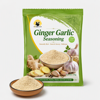 Poudre d'assaisonnement au gingembre et à l'ail certifiée Halal, sachet de 10g, mélange d'assaisonnement composé sucré et savoureux, vente en gros, exportateur OEM