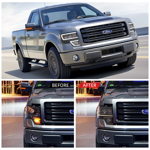 Vland Nhà Máy 12V Plug-And-Play Đầy Đủ LED Đèn Pha 6000K Phía Trước Đèn Cho Ford F150 Xl STX Xlt Fx2 Fx4 <span class=keywords><strong>Svt</strong></span> Raptor Lariat - Product Image 6