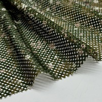 Tissu en maille camouflage 100% polyester personnalisé 220GSM respirant pour la chasse, les activités de plein air, les foulards et les doublures de tente