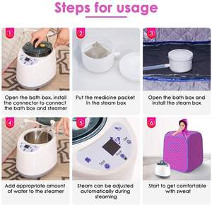 خيمة سبا ساونا بنفسجية للاسترخاء في المنزل مع تحكم عن بعد لتقليل التوتر في المنزل - Product Image 5