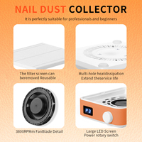 SNRQI OEM/ODM extracteur de poussière en cuir doux au toucher délicat WL001 collecteur de poussière d'ongle 3800 tr/min Turbo sans brosse Purification rapide AIR