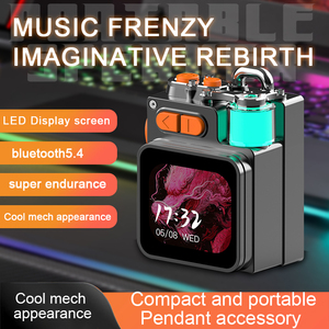 OEM V8 portátil al aire libre inalámbrico 1200Mah BT5.4 altavoz para juegos RGB luz reproductor de música con pantalla LED altavoz Subwoofer - Product Image 3