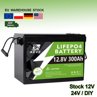 Batterie LiFePO4 avec BMS, en stock UE, 12V 48V 24V 100Ah 150Ah 200Ah 300Ah, Batterie Lithium-Ion LiFePO4 12V pour Chariots de Golf