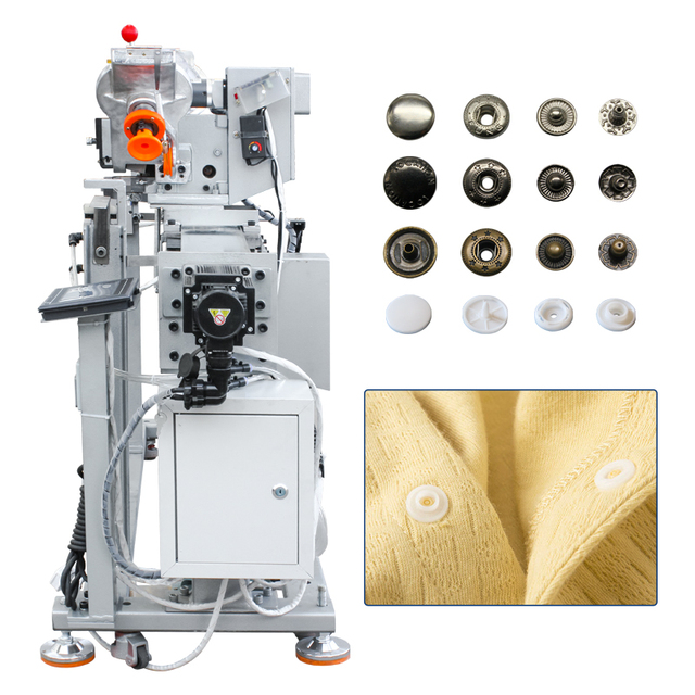 Unique Design Automatic Plastic Snap Fastener Setting Inserting Placing Machine Raicoat Production Line Machine