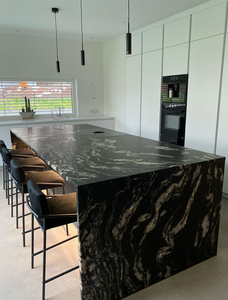 Brazil vũ trụ vũ trụ đen và vàng Granite slab cho sang trọng phổ biến Thanh Lịch Tinh Tế shinning môi trường hài hòa - Product Image 6
