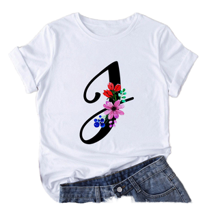 T-shirt à manches courtes pour femme, imprimé personnalisé, de haute qualité, respirant, décontracté, vêtements d'été pour femme - Product Image 1