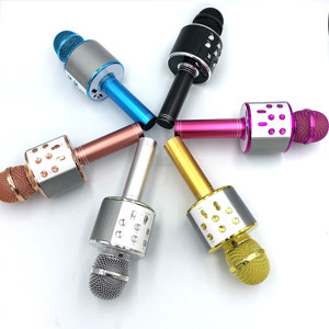 Nouveauté : Haut-parleur karaoké professionnel sans fil avec lumières LED rechargeables par USB et haut-parleur Bluetooth pour <span class=keywords><strong>la</strong></span> <span class=keywords><strong>famille</strong></span> - Product Image 3