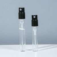 Flacons testeurs de parfum en verre vides de 1 ml et 2 ml avec pulvérisateur à pompe, sérigraphiés, étanches