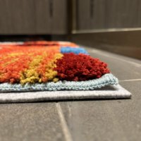 Rutschfeste Gepolsterte Teppichunterlage 8x10 Fuß 1/4 Zoll Dick - Selbstklebende Teppichauflage für Hartholzböden