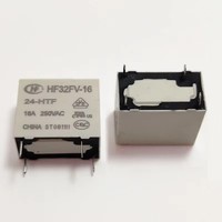 Composants électroniques en gros, prise en charge des listes de composants (BOM), devis, relais 24VDC 16A 4 broches HF32FV-16 24-HTF