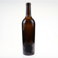 Bouteilles de vin de qualité supérieure avec bouchon en liège 750ml/500ml/200ml, design givré, bouteilles rondes pour le stockage à domicile ou au bar