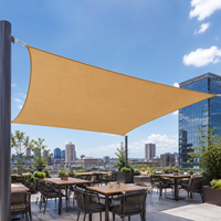 Voile d'ombrage rectangulaire en HDPE sur mesure, taux d'ombrage de 30% à 95%, coins renforcés pour patio, terrasse, jardin - Protection UV